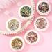 LALAFINA 6sets Shiny Multi Women Manicure Rhinestone Glitter Crystal Home Salon Stones Art Nail Stickers Lovermixed Beautiful Jewelry Ladies Crystals Ornament Accessories Style Glass 4X4X1.5cm Assorted Color - Buy Online on GoSupps.com
