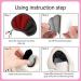 Sibba Heel Grips Liner Cushions - 4 Pairs for Loose Shoes | Anti-Slip Protectors for Blisters | Comfortable Heel Pads for Men & Women | Black & Nude - Buy Online on GoSupps.com