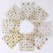 30-Piece Gold 3D Self-Adhesive Nail Stickers - Flower, Line, Lace, and Leaf Design | DIY Nail Art Decals for Acrylic Nails | Women's & Girls' Nail Supplies - Buy Online on GoSupps.com