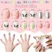 Kalolary 4 Boxes Children's Fingernails | Panda Bunny Pattern Press-On Nails Set with Glue - Perfect Gift for Girls - Buy Online on GoSupps.com