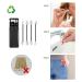 Upgraded Reusable Silicone Ear Swabs 4 Pcs - Black Love Shape Cotton Swabs for Ears Cleaning and Makeup Beauty - Buy Online on GoSupps.com