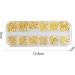Sanwood 12 Grids Nail Art Flakes & Glitter - Colorful Sequins Gems & Shell Strass for DIY Manicure & Handicrafts - Buy Online on GoSupps.com