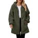Hanxiulin fleece plush jacket fluffy warm zipper wool jacket women wool coat long arm winter coat jacket windproof autumn coat coat outerwear buffer jacket transition l ag