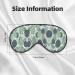 Green Tropical Leaves Print Unisex Sleep Mask - Double-Sided Eye Mask for Sound Sleep & Skin Care - Buy Online on GoSupps.com