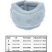 Cervical Collar Soft Neck Brace | Cervicorrect Neck Brace with Memory Foam and Elastic Supports - Soft Neck Support Relieves Pressure in Spine Erg Wraps Blue M. - Buy Online on GoSupps.com