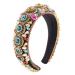 Baroque Rhinestone Padded Headband - Colorful Crystal Embellished Hairband for Women and Girls - Buy Online on GoSupps.com