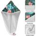Red Flamingos Tropical Leaf Hair Towel 2 Pack | Super Absorbent Quick Dry Hair Turbans for Women & Girls - Buy Online on GoSupps.com