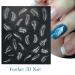 5D Ballet Girl Nail Art Stickers - Embossed Self-Adhesive Decals for Acrylic Nails - Charming DIY Decorations - 6 Sheets Set - Buy Online on GoSupps.com