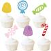 Candy Cupcake Toppers Candyland Birthday Party Decorations Sweet One Glitter Holiday Supplies