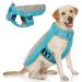 Hjumarayan cooling vest for dogs cooling vest dog with D-rings summer cooling coat for dog cooling hardware breathable cooling dog vest dog cooling vest for hot summer days blue L L blue