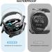 Samsung Galaxy Watch 5/4 40mm Screen Protector Case + Tempered Glass Film Set - 6 Pack Hard PC Cover + 8 Pack Protective Bumper Shell - Black, Silver, Pink, Clear, Rose Gold, Leopard - Buy Online on GoSupps.com