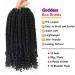 Layashow 12 Inch Crochet Bohemian Box Braids Curly Ends 6 Packs - Black Women Hair (1B 12 Inch) - Buy Online on GoSupps.com