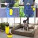 Moacc 800ml Portable Water Bottle & 2-in-1 Dog Feed Bottle with Folding Bowls - Ideal for Camping Hiking & Walking (Yellow) - Buy Online on GoSupps.com