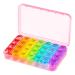 Pill Box 4 Times a Day 7 Days Pill Organiser Box with 28 Compartments Weekly Pill Case for Morning Noon Evening and Bed Time (Pink)