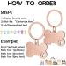 Natiform Personalized Pet ID Tags | Brushed Stainless Steel Dog Tags | Customizable Engraved Text | Paw Shaped Collar Pendant | Rose Gold - Buy Online on GoSupps.com