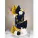 JeVenis Black Acrylic Minimalist Art Lady Face Cake Topper Roaring 20s Cake Champagne Rose Flower Wedding Cake Toppers for Wedding Bridal Shower Birthday Black3 - Buy Online on GoSupps.com