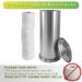 LDR Industries Ashton Free Standing Toilet Paper Holder Canister - Brushed Nickel - Buy Online on GoSupps.com
