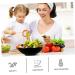 Alipis 1pc Ceramic Soup Bowl Salad Bowl Nesting Bowls White Decor Kitchen Gadget Kitchen Tool Ceramics Black 20X20CM - Buy Online on GoSupps.com