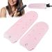 Silicone Heat Resistant Mat 2pcs Heat Resistant Silicone Pouch Heat Flat Iron Holder Cover for Hair Straightener Travel Silicone Heat Resistant Mat Non Slip Mats for Hair Styling Pink