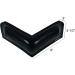 Extreme Max BoatTector Vinyl 90 Dock Corner Bumper - Black | 3006.7745 - Buy Online on GoSupps.com