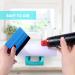 BABORUI Non-Slip Silicone Cup Cradle with Felt Edge Squeegee - Blue Tumbler Holder for Glass Cups, Bottles, Mugs - Ideal for Vinyl Application & Crafting - Buy Online on GoSupps.com