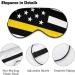 USA Thin Yellow Line Flag Sleep Mask - Adjustable Eye Cover for Sleeping and Travel - Buy Online on GoSupps.com