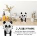 3D Panda-Shaped Wooden Glasses Holder - Creative Spectacle Stand & Desk Decoration - Buy Online on GoSupps.com