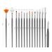 15-Piece Nail Art Set | UV Gel Acrylic Brushes & Dotting Tools for DIY Nail Designs - Buy Online on GoSupps.com