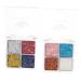 CANIGHT 2pcs Glitter Eye Makeup Eyeshadow Sequins Shimmery Eyeshadow Makeup Glitter for Eyes Eye Glitter