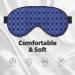 Blue Lantern Shapes Print Sleep Eye Mask - Soft Blindfold with Elastic Strap for Travel & Night Sleeping - Buy Online on GoSupps.com