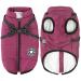 Dog jackets for the winter windproof waterproof 2 in 1 fleece winter coat for small dog vest dog sweater warm dog jacket violet m