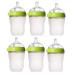 Comotomo Natural Feel 8oz. Bottle 6 Pack - Green