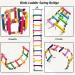 Bonaweite Bird Parrot Toys - Colorful Step Ladder Swing Bridge for Pet Training - 12 Ladders - Buy Online on GoSupps.com