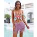 Yivilhor Women's Glitter Sequin Butterfly Crop Top - Pink | Rave & Belly Dance Sparkly Tank - Buy Online on GoSupps.com