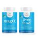 nbpure MagO7 + Liver Fend Detox Bundle | Oxygen-Powered Colon Cleanse & Liver Support | Relief for Occasional Constipation, Bloating & Toxin Build-Up | Ozonated Magnesium + Milk Thistle, 90 Capsules
