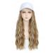 Yunkang Baseball Cap Wig Long Wavy Hair Extensions | Adjustable Synthetic Fiber Hairpieces for Women Girls | Heat Resistant Blonde Honey Blonde - Buy Online on GoSupps.com