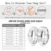 JEROOT Titanium Magnetic Rings | Step Edge Sleek Design | 2 Strong Magnets | Silver 5mm N 1/2 (3500 Gauss) | Jewelry Gift Box | Men Women - Buy Online on GoSupps.com