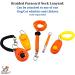Tough Paracord Neck Lanyard for Dog Whistles & Clickers ID Keys Braided Knot (Orange) - Buy Online on GoSupps.com