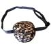 MYUBWTF Black Single Eye Mask Pirate Skull Crossbone eye patch Adjustable 3D Eye Patch for Adult and Kid (Leopard grain design)
