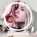 Saint Kang 360 Degree Rotation Led Lighted Makeup Mirror  Lighted Desktop Mirror with Touch Screen Dimmable for 3 Color Lights (White)