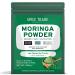 SPICE TRAIN Moringa Powder (500g/17.6oz) Pure Moringa Oleifera/Moringa Leaves | Resealable Zip Lock Pouch | Perfect for Cooking Smoothies Lattes & Moringa Tea