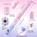 Automatic Curling Iron - Ceramic Hair Curler with Temperature Display 5.1" Heat Pipe - Pink Sunse | International Shipping - Buy Online on GoSupps.com