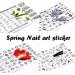 Black Heart & Flower Nail Art Stickers - 3D Self-Adhesive Decals for Women & Girls (8 Sheets) - Buy Online on GoSupps.com