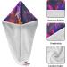 Rainbow Abstract Snowflakes Hair Towel 2 Pack | Super Absorbent Quick Dry Hair Turbans for Women & Girls - Buy Online on GoSupps.com