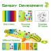 Jollybaby Sensory Musical Stuffed Animal Toy for Newborns - Crinkle Rattle, Multi-Textures, Tummy Time Toy - 0-12 Months - Green Alligator - Buy Online on GoSupps.com