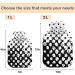 NAANLE 1L Black & White Polka Dot Hot Water Bottle - Transparent Pain Relief & Cold Therapy for Hands & Feet - Buy Online on GoSupps.com