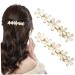Hair Barrettes For Women Flower Hair Clips for Women 2Pcs Sparkly Hair Barrettes 2.6x0.7in Hair Pin Electroplated Decorative Hair Accessories for Wedding Party Dancing