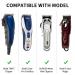 Wahl Clipper Guards Professional with Metal Clip - 10 Cutting Lengths - Fits Most Wahl Clippers - Premium Holder Stand Included (10 Pack) Black - Buy Online on GoSupps.com