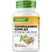 Complexe Ashwagandha KSM-66 - 180 g lules - 600 mg d'ashwagandha par jour - Avec magn sium zinc & vitamine B6 - Sans additifs - Hautement dos - Vegan new Design