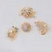Ezing Lot 24pc Rhinestone Crystal Brooches Pins - DIY Wedding Bouquet Kit - Buy Online on GoSupps.com